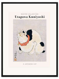Gerahmter Kunstdruck Japanese Cat