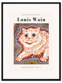 Gerahmter Kunstdruck Kaleidoscope Cats III