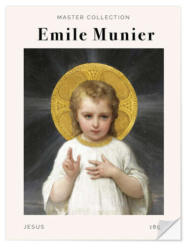 Sticker mural Emile Munier - Jesus