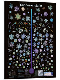 Magnettafel Schneekristalle