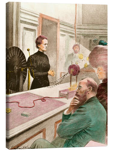 Canvastavla Portrait of the physicist Marie Curie, teaching at the Sorbonne University