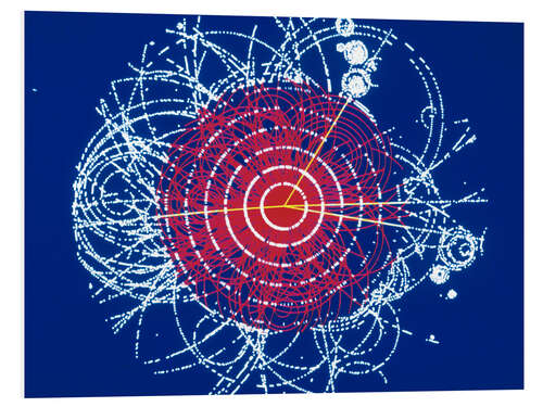 Tableau en PVC Elementary particles: Higgs boson, CERN, 1990