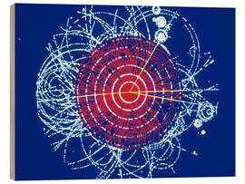 Quadro de madeira Elementary particles: Higgs boson, CERN, 1990