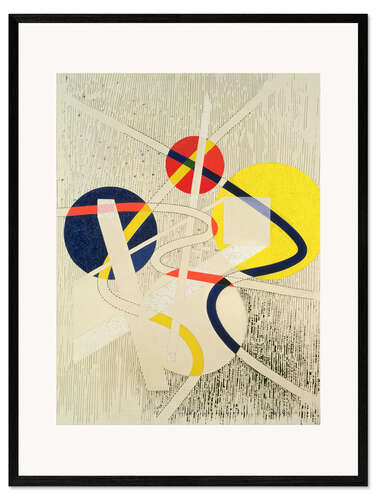 Kehystetty taidepainatus Nuclear Space, 1946