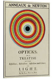 Magnettafel Collage der Newtonsche Ringe mit Buchcover