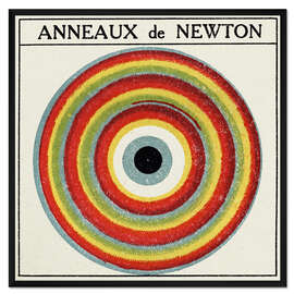 Gerahmter Kunstdruck Interferenzen: Newtonsche Ringe, Illustration von 1925