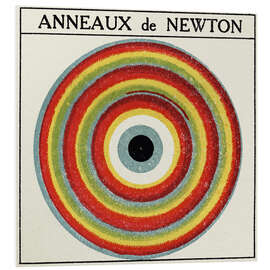 Hartschaumbild Interferenzen: Newtonsche Ringe, Illustration von 1925