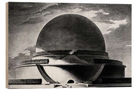 Cuadro de madera Design for Newton's cenotaph, 1764