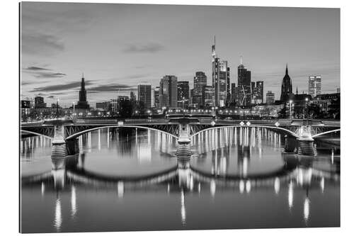 Gallery print Frankfurt in the evening