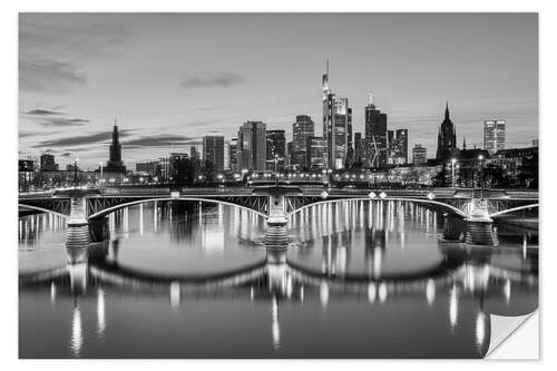 Wall sticker Frankfurt in the evening