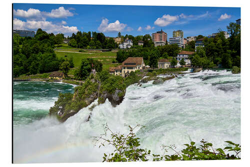 Aluminium print Rhine Falls near Schaffhausen in Switzerland