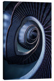 Canvas print Blue Spiral Staircase III