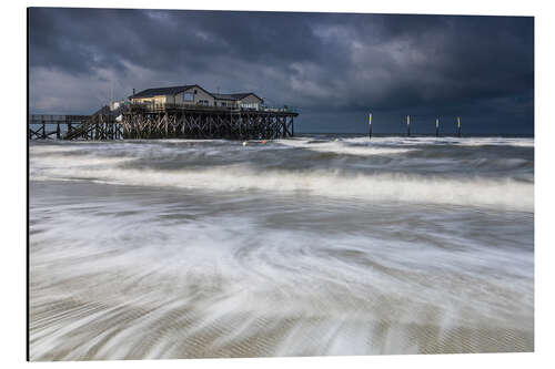 Tableau en aluminium Wind and weather on the North Sea coast