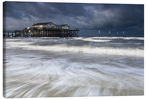 Leinwandbild Wind und Wetter an der Nordseeküste