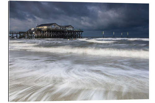 Galleritryk Wind and weather on the North Sea coast