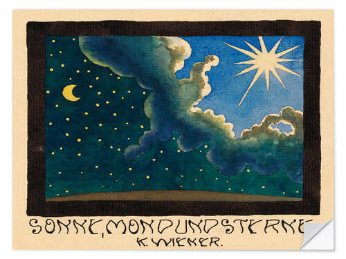 Wall sticker The Sun, Moon & Stars