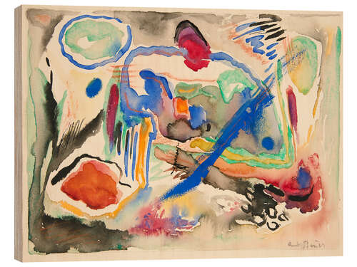 Wood print Abstract Painting