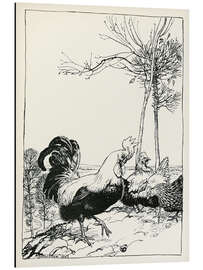 Magnettafel Der Hahn und das Juwel