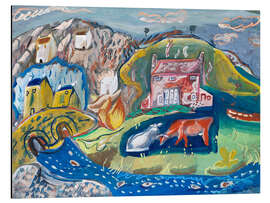 Magnettafel Ein Fischerdorf in Pembrokeshire