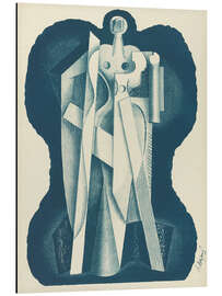 Alubild Blau abstrakt