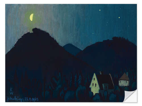 Sticker mural A Moonlit Landscape