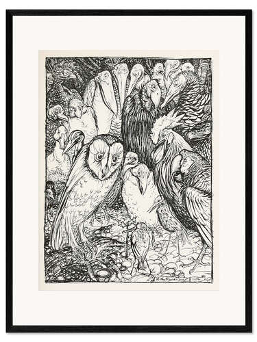 Framed art print The Owl & The Birds