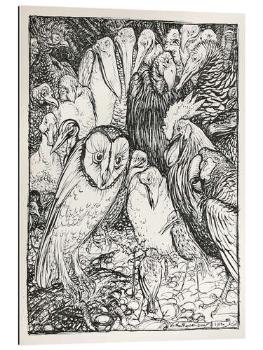 Gallery Print Die Eule und die Vögel