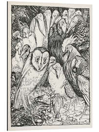 Magnettafel Die Eule und die Vögel