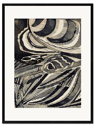 Impression artistique encadrée Paysage, 1918