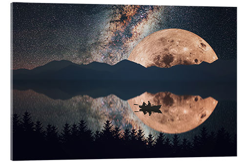 Acrylglasbild Supermond