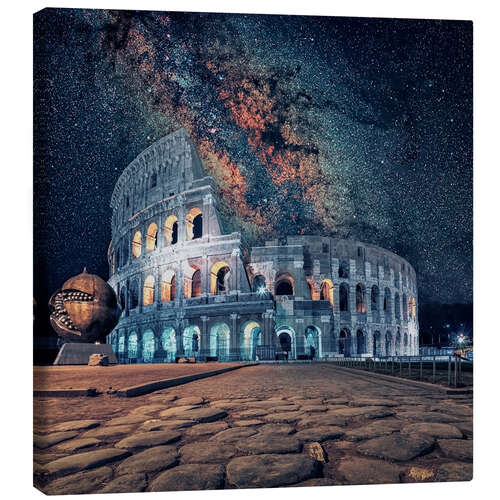 Canvas print Night in Rome