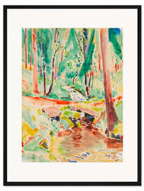 Gerahmter Kunstdruck Waldbach II