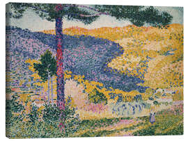 Stampa su tela Valley with Fir (Shade on the Mountain), 1909