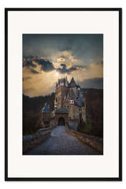Gerahmter Kunstdruck Burg Eltz, ein Märchenschloss