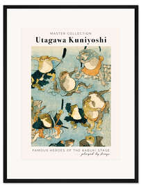 Gerahmter Kunstdruck Famous Heroes of the Kabuki Stage