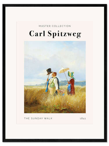 Gerahmter Kunstdruck The Sunday Walk, 1841