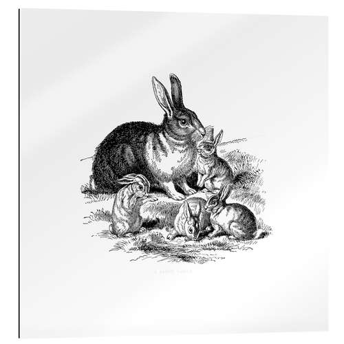 Galleriprint Vintage Easter Bunny Family