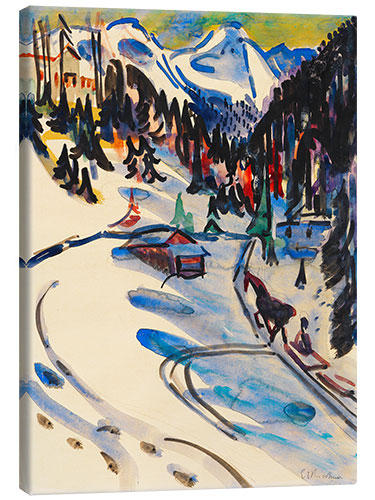 Canvas print Sertigal in Winter