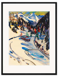 Gerahmter Kunstdruck Sertigal im Winter