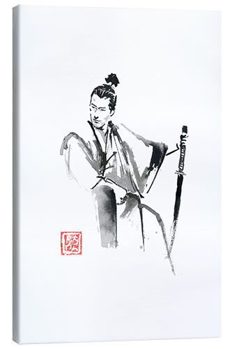 Canvas-taulu Samurai seated