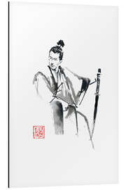 Magnettafel Sitzender Samurai