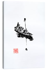 Canvas print Japanese small boat