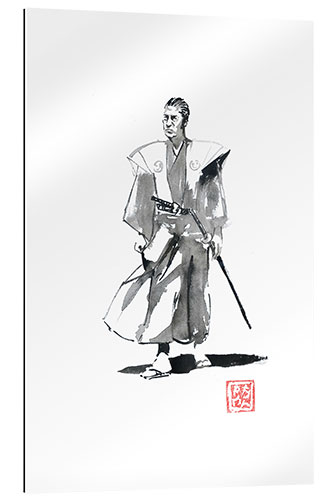 Quadro em plexi-alumínio Walking samurai