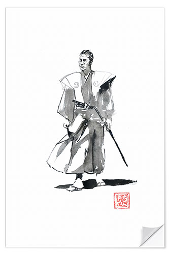 Vinilo para la pared Walking samurai