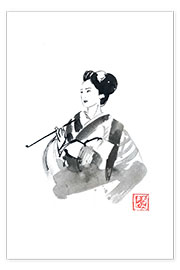 Poster Smoking geisha