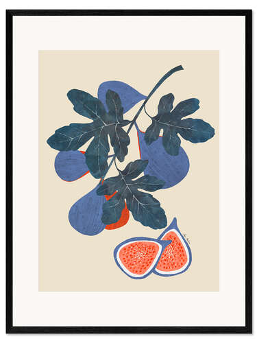 Framed art print Figs branch