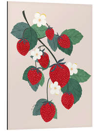 Magnettafel Erdbeerzweig