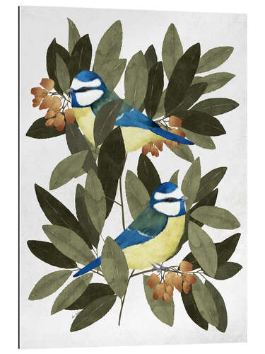 Gallery print Blue tit and strawberry tree