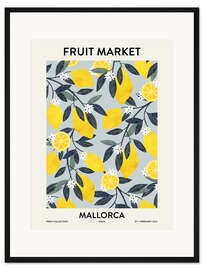 Gerahmter Kunstdruck Fruit Market Mallorca