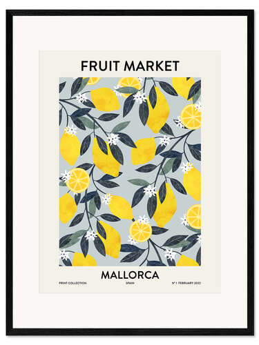 Stampa artistica con cornice Fruit Market Mallorca
